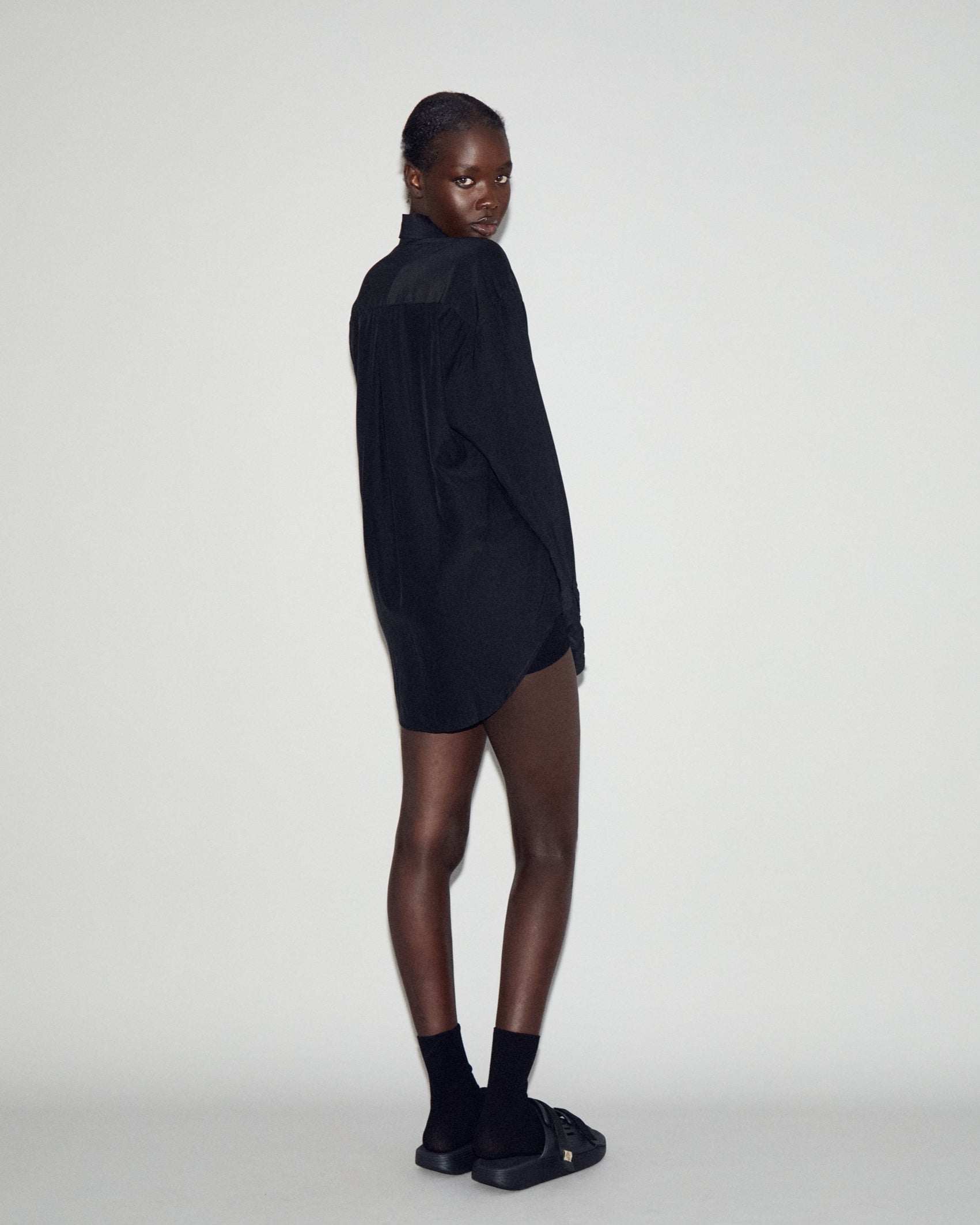 ARGROVE LONG SLEEVE SHIRT - BASALT BLACK