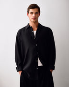ARGROVE LONG SLEEVE SHIRT - BASALT BLACK