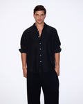 ARGROVE LONG SLEEVE SHIRT - BASALT BLACK