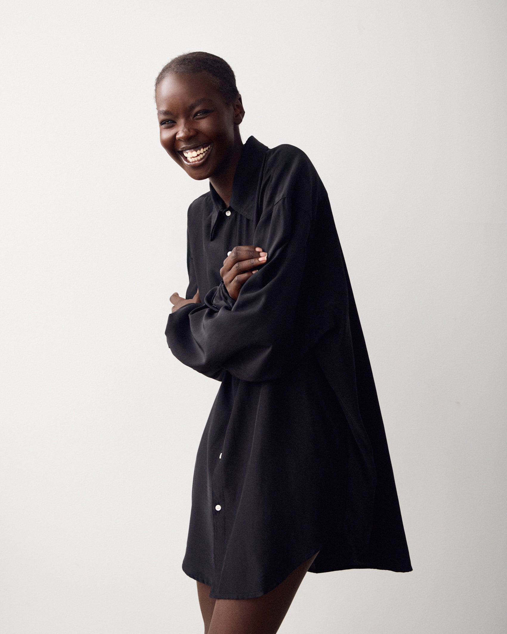 ARGROVE LONG SLEEVE SHIRT - BASALT BLACK