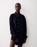ARGROVE LONG SLEEVE SHIRT - BASALT BLACK