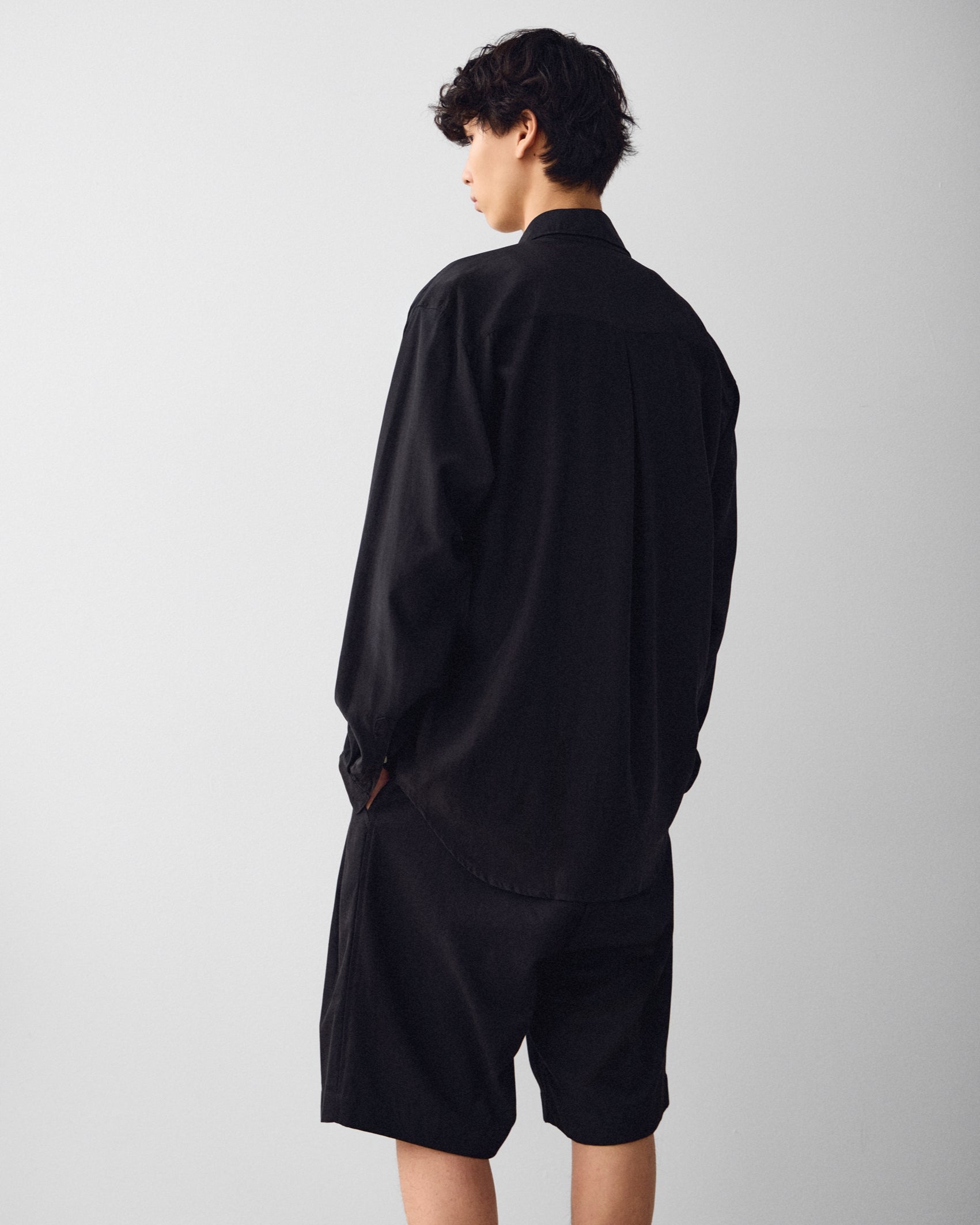 ARGROVE LONG SLEEVE SHIRT - BASALT BLACK