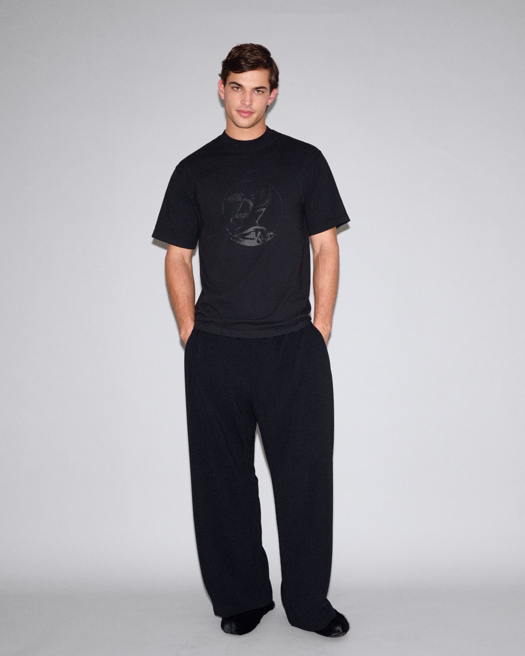 ARGROVE T-SHIRT - COAL ON COAL