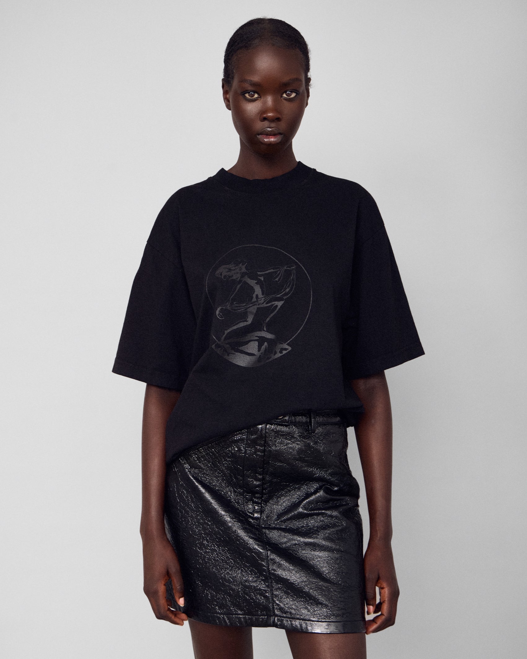 ARGROVE T-SHIRT - COAL ON COAL