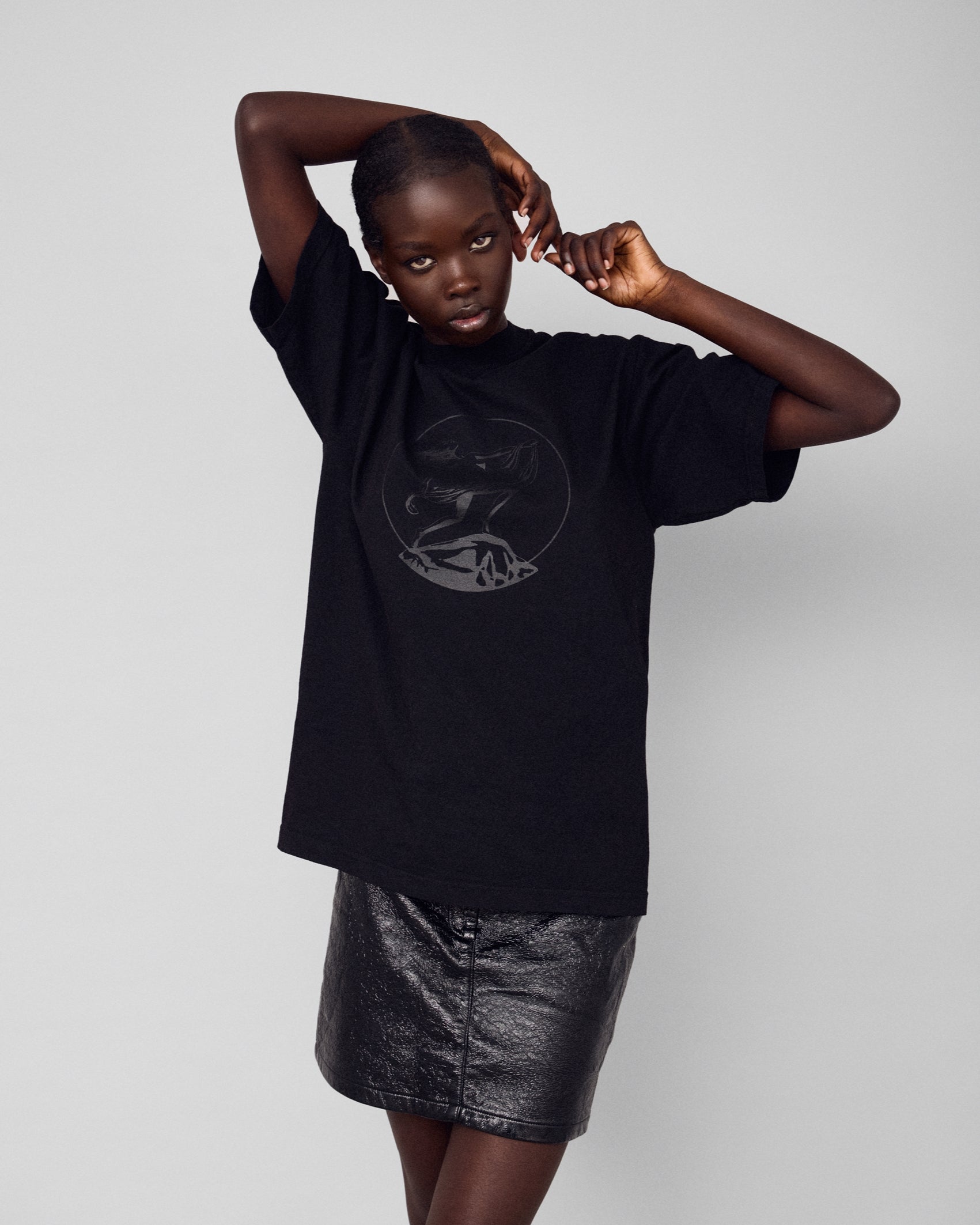 ARGROVE T-SHIRT - COAL ON COAL