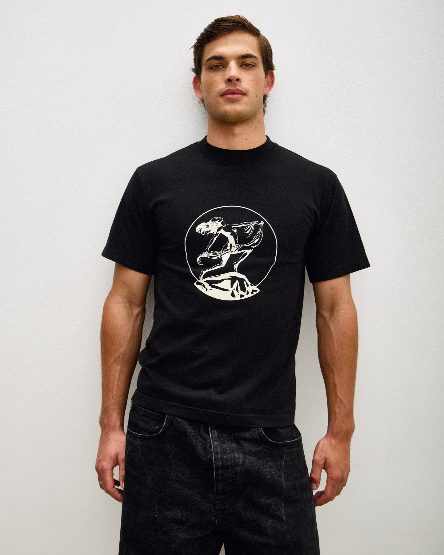 ARGROVE T-SHIRT - IVORY ON COAL