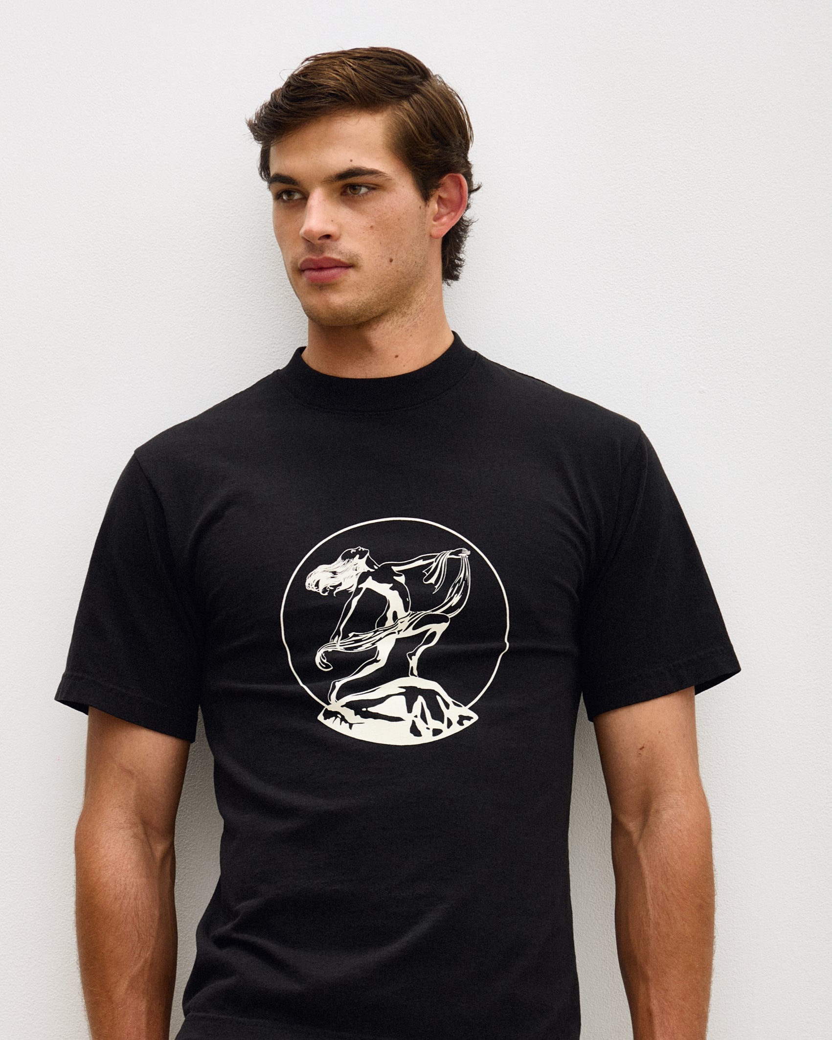 ARGROVE T-SHIRT - IVORY ON COAL