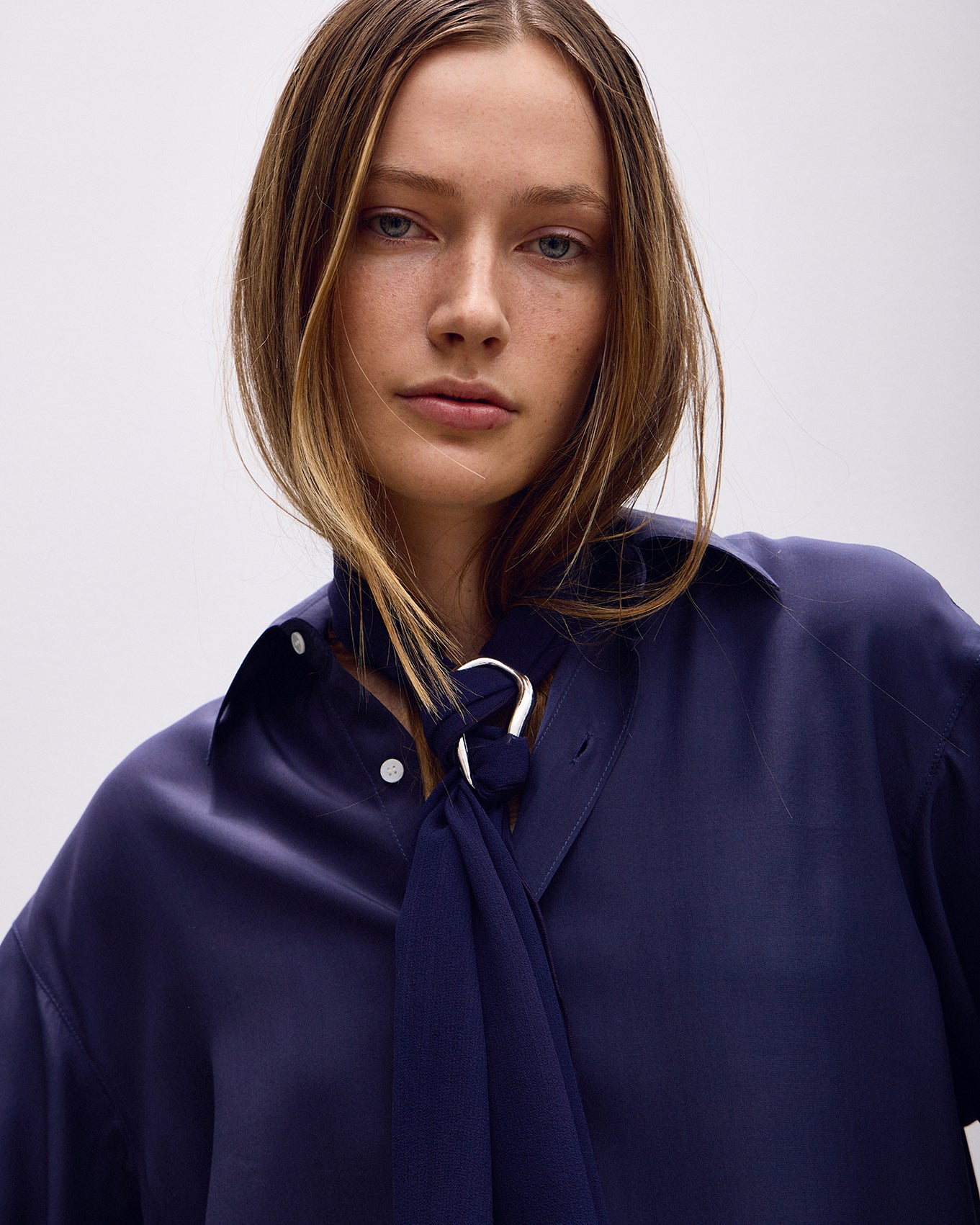 ARGROVE LONG SLEEVE SHIRT - SAPPHIRE