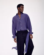 ARGROVE LONG SLEEVE SHIRT - SAPPHIRE