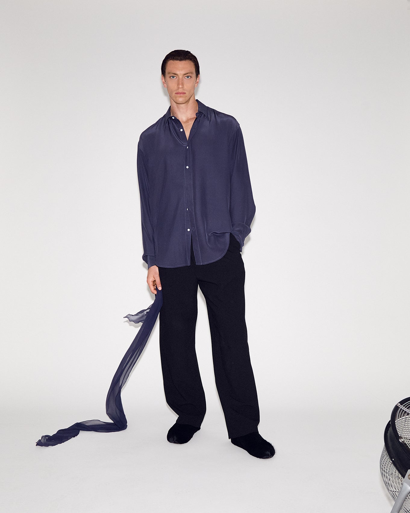 ARGROVE LONG SLEEVE SHIRT - SAPPHIRE