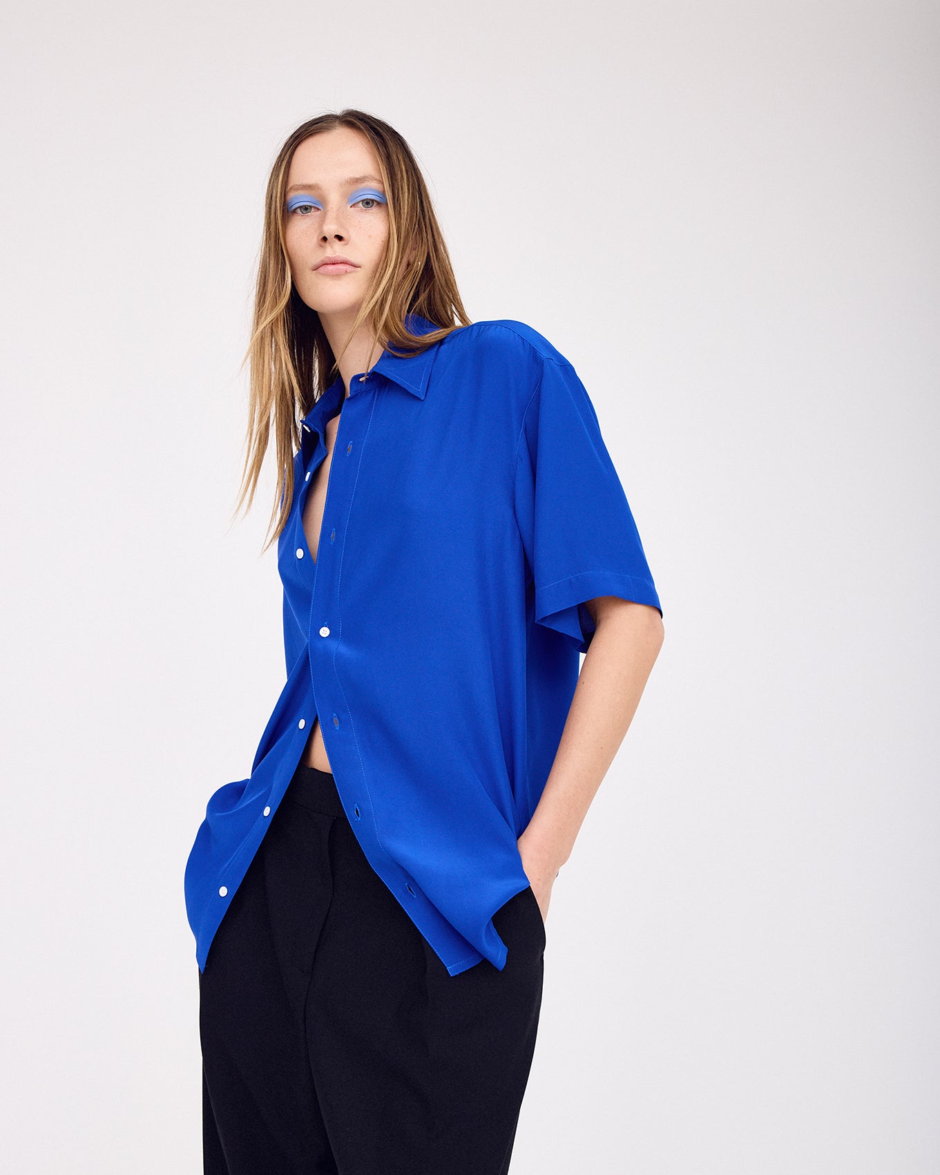 ARGROVE SHORT SLEEVE SHIRT - PACIFIC BLUE