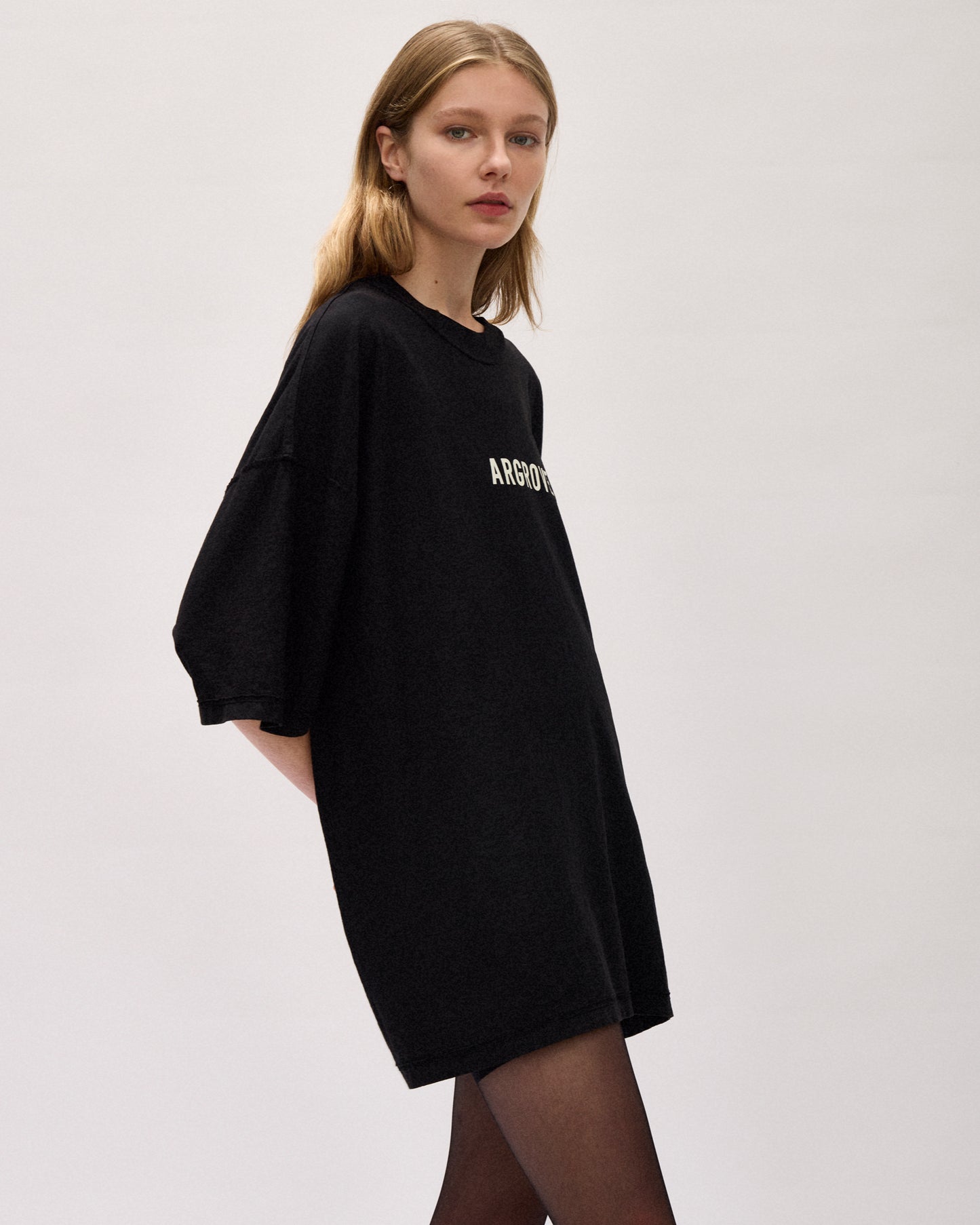 ARGROVE REVERSE T-SHIRT - COAL