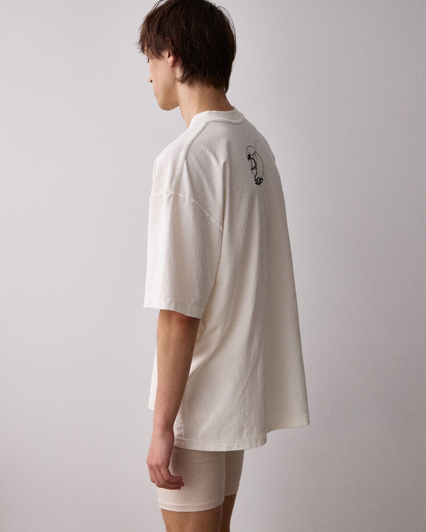 ARGROVE REVERSE T-SHIRT - IVORY